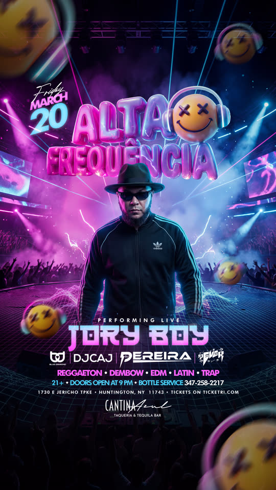 Alta Frequência, event flyer