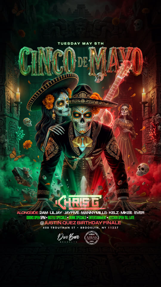 Cinco de Mayo, event flyer