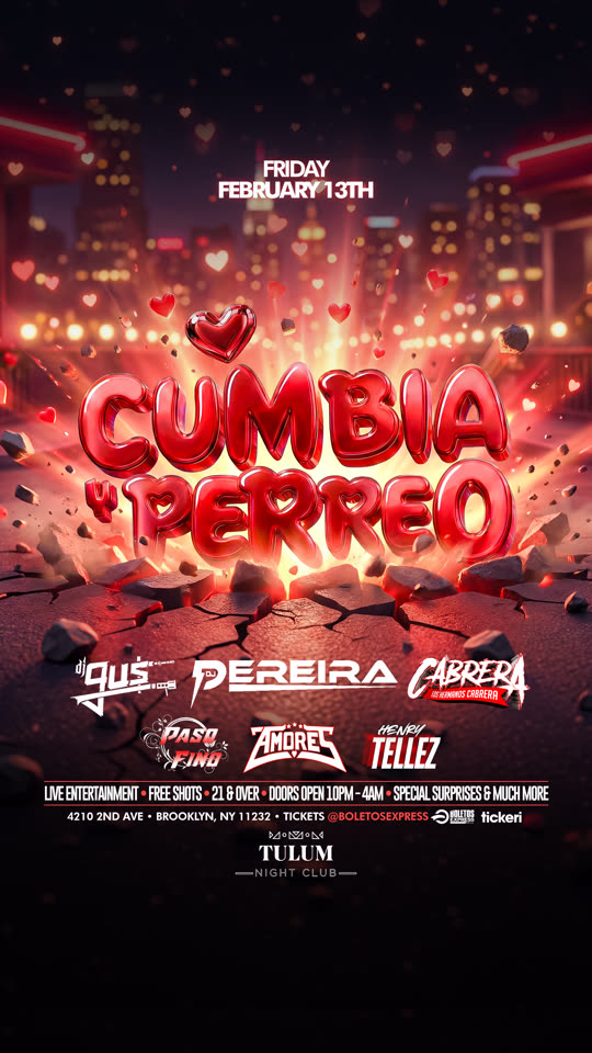 Cumbia y Perreo, pink hearts edition