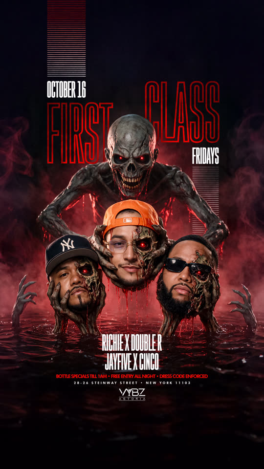 First Class Fridays Oct 16, halloween edition