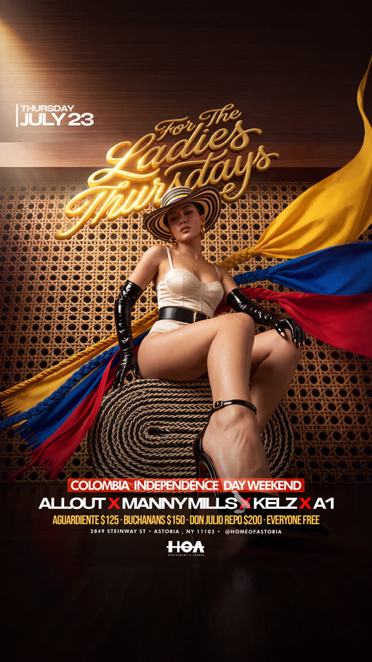 For the Ladies Thursdays, colombia weekend edition