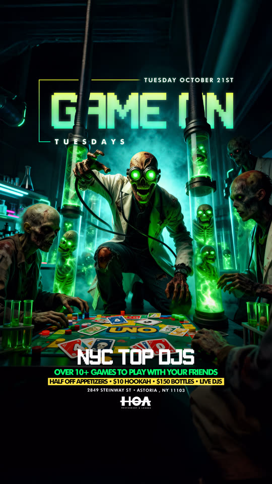 Game On Tuesdays, zombie bar edition