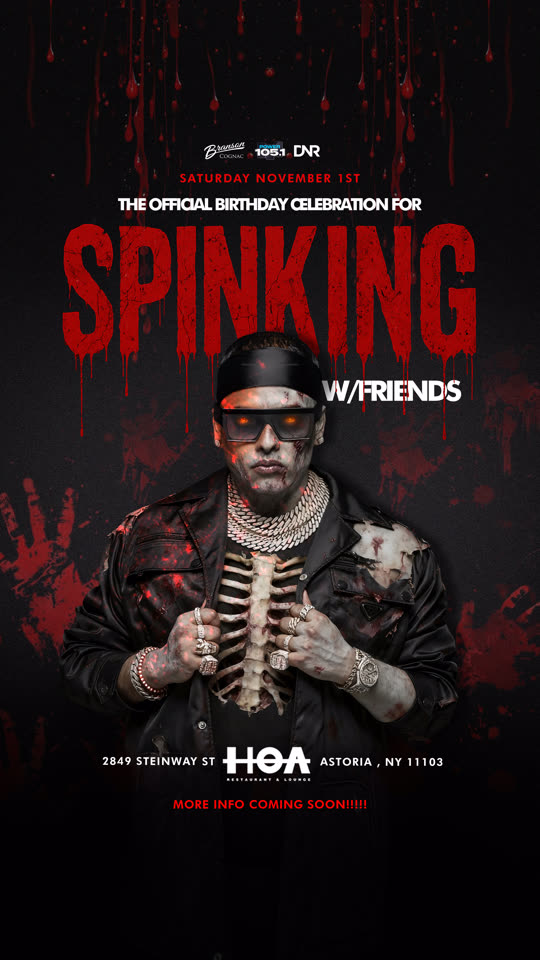 Spinking & Friends, halloween birthday flyer