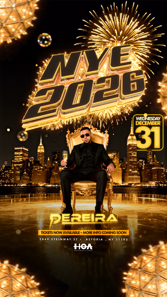 NYE 2026, event flyer