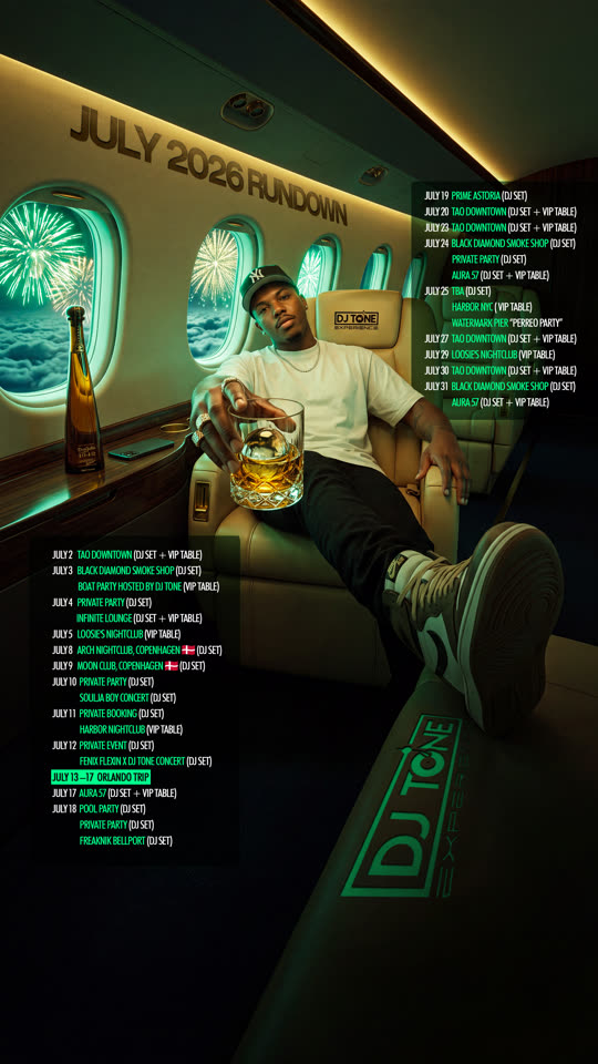 DJ Tone Experience, july 2026 rundown