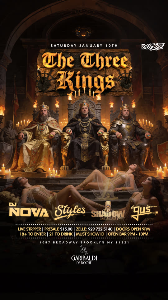 The Three Kings, event flyer